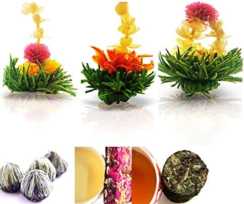 Tea Beyond Tea Samplers Assorted Zen Flowering tea 3 cts Rose 20g Mint Black 20g Earthy Green 20g