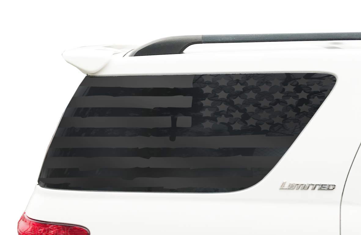 Distressed Design USA Flag Decals for Toyota Sequoia in
