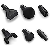 Massage Gun Heads for Hypervolt Go，6 Replaceable Massager Gun Attachment | 6 Different Muscle Massager Heads Deep Tissue Percussion Plug and Play Salon Tools Home Pain Relief New Upgrade Massage Head