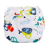 Fullkang Newborn Baby Summer Cloth Diaper Cover Adjustable Reusable Washable Nappy (G)