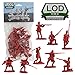 LOD Revolutionary War British Light Infantry - 16 Red Soldier Figures 1:32 Scale