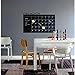 AWAKINK Chalkboard Calendar with Memo Wall Decal Removable Waterproof Vinyl Wall Sticker Wall Art Fashion Sticker