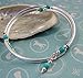 Southwestern Turquoise Natural Stone and Sterling Silver-Plated Wrap Bracelet by ArtsParadis