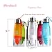 H2O Lemon / Fruit Infuser Water Bottle, Phroboxl 650ml Plastic Water Bottle Citrus Juicer Lemon Squeezer Cup 22oz - Leak Proof
