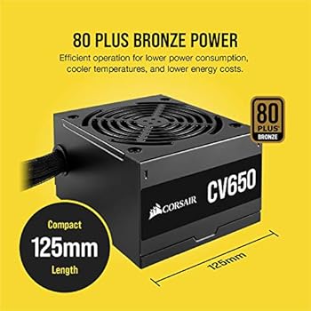 Corsair Cv Serien Cv650 650 Watt Dubbla Eps 80 Plus Brons Amazon Se Electronics