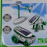 Anwing 6-in-1 Solar Robot Kits Educational Solar Power Kits Build Your Own Science Toy Boat Fan Car Robot Power Moving Dog by ANWING