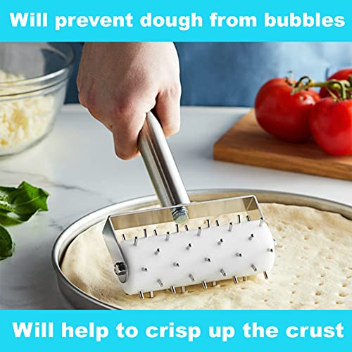 Pizza Dough Docker Roller Stainless Steel Pizza Roller