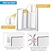 DIGOO DG-HOSA 433MHz Burglar Alarm Sensor, Wireless Windows Doors Sensor and Infrared PIR Motion Detector, Work with Any 433MHz Home Security Alarm System for Home and Business(2 Pack)