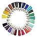 100pcs 40 mm Leather Tassel Pendants Faux Suede Tassel 25 Colors, Doubletwo Mixed Tassel Pendants with Caps for Key Chain Straps DIY Accessories