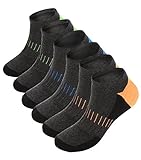 Men's Athletic Low Cut No Show Socks-6 Pairs Ankle Length Cotton Socks for Summer