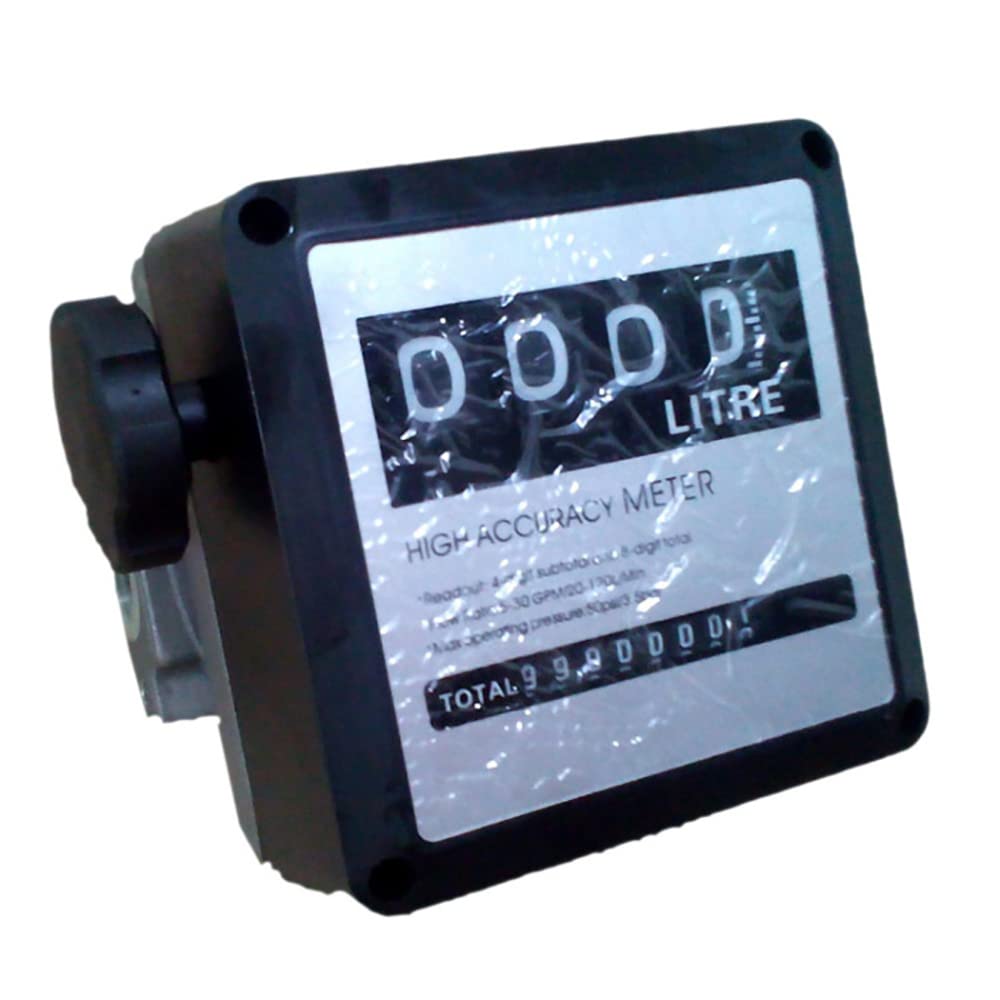 ANCLLO 4 Digital Diesel Fuel Oil Flow Meter Counter High Accuracy 1 percentage