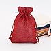SumDirect Small Burlap Gift Bags 20 Pcs Mixed Color Jewelry Pouches with Drawstring Reusable Linen Gift Bags for Wedding, Party, Valentine, Christmas 3.7x5.5 inch