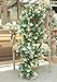 PARTY JOY Christmas Garland Greenery Holiday Garland Outdoor Winter Decor (White Snow Garland)