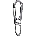 Titanium Heavy Duty Keychain Carabiner, EDC Key Clip Anti-Lost Quick Released Backpack Hook