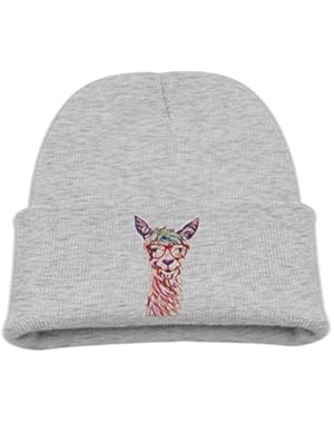 Cool Llama With Sunglass children Beanie Slouchy Beanie