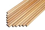 PG1ARCHERY 31'' Wooden Arrow Shafts,12pcs Archery DIY Handmade Arrows Bare Raw Shafts Spine 30-80# for Traditional & Recurve Bow Longbow Wood Color