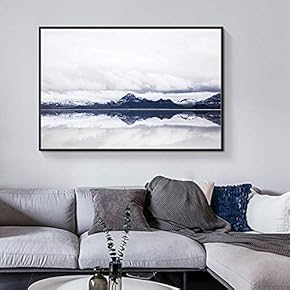 Floating Framed for Living Room Bedroom Winter Snow Vintage for
