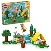 LEGO Animal Crossing Bunnie’s Outdoor Activities Buildable Creative Playset for Kids, Includes Video Game Toy Minifigures Tent and Rabbit, Animal Crossing Toy for Girls and Boys Aged 6 and Up, 77047