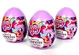 3 My Little Pony Surprise Eggs with My Little Pony Toy, Sticker, and Candy Inside