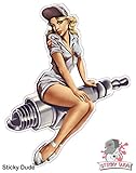 100 Pack Spark Plug Pin Up Girl Decals 5