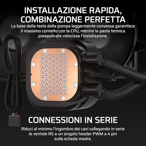 - Nautilus 240 Lcd - Raffreddamento Pc - Radiatore Da 240 Mm - Raffreddatore A Liquido Per Cpu