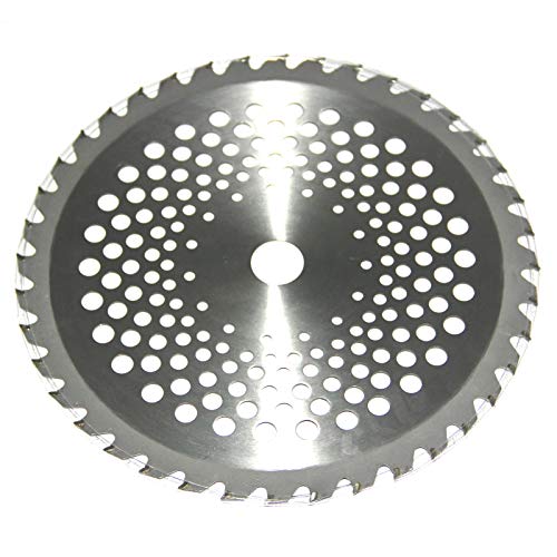 2 Packs 10" 40T Carbide Tip Brush Cutter, Trimmer, Weed Eater Blades Wacker Edging Blades Wood Cutting Clearing Saw Blades