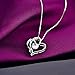 Heart Necklace 14K Gold Plated 5A Cubic Zirconia Pendant Necklaces for women