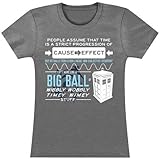 Ripple Junction Doctor Who Wibbly Wobbly Quote Junior Gray Heather T-shirt