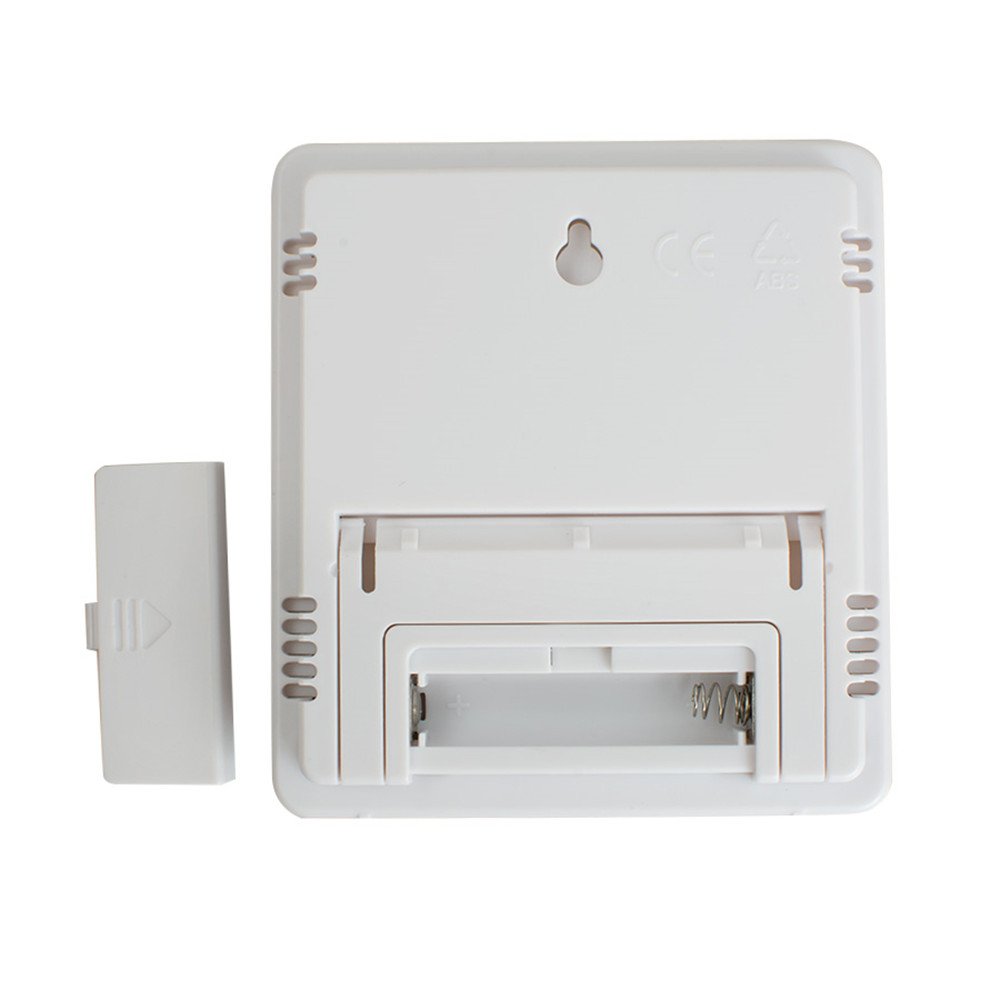 Ovovo Multifunctional LCD Digital Hygrometer Thermometer Indoor Outdoor Humidity Thermometer Clock Calendar °C/°F Switchable with MIN/MAX Records