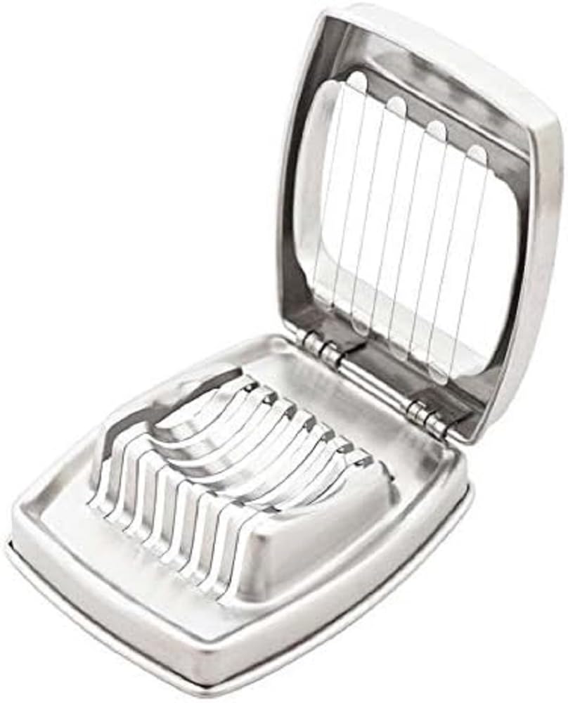 Weis Egg Slicer, Stainless Steel, Silver, 8 x 10 x 3 cm