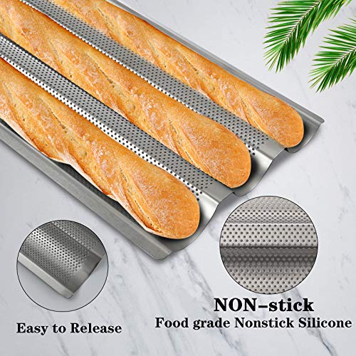 French Bread Baguette Pan Kit3 Loaf baguette pan with Extra Pastry