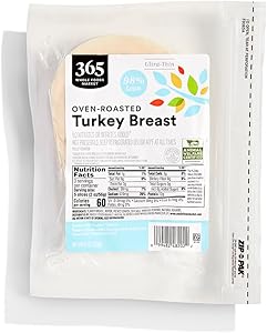 365 by Whole Foods Market, Oven-Roasted Turkey Breast Ultra-Thin Deli Slices, 98% Lean, 6 oz
