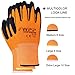 FWPP 6-Pairs Latex Coated Work Gloves, Firm Grip for Construction, Gardening Gloves for Men and Women (Size XL Orange GL008005)