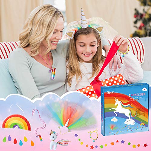 2021 Newest Unicorn Sewing Craft Kit for Girls – DIY Kids Sewing Kit Toys Creative Fun and Educational Activities Art and Craft Birthday for Ages 4 5 6 7 8 9 10 11 12