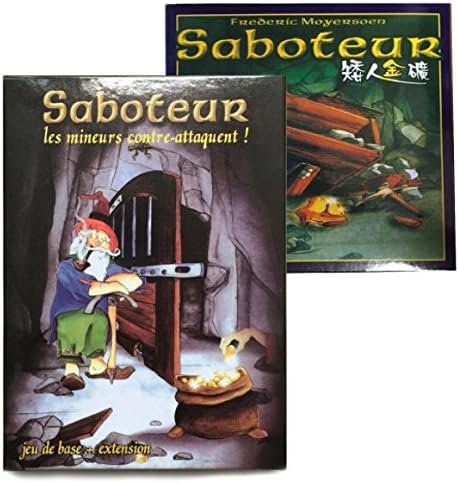 Saboteur 1+2 Expansion - Board Game Good Quality 2~12 Players - Party game - Vintage treasure game - Saboteur