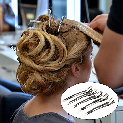Hair Extension Kit,Sonku Pliers Pulling Hook Bead Device Tool Kit 200 Pcs Black Silicone Lined Micro Rings Beads 2 Pcs Combs 5 Pcs Silver Metal Alligator Hair Pins for Hair Styling Tools Accessory - Thumbnail 7