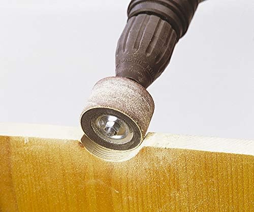 wolfcraft Rotary Drum Sander, diameter 45 mm, Set including 2 Sanding Belts I grit 80, 150 I for Wood Metal - Image 4