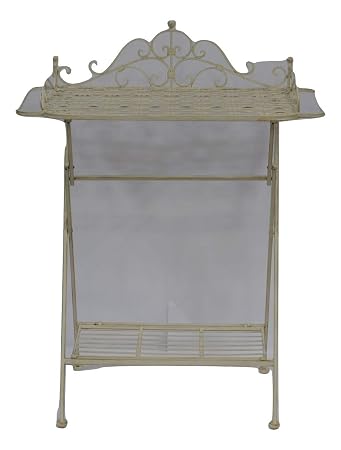Bagno Scaffale Ripiano Tavolo Shabby Chic Colore Bianco