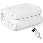 GORELAX Heated Mattress Pad Twin Size, Electric Mattress Pad Cover w/ 8 Heating Settings,4 Auto Shut Off Settings & Single Co