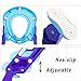 Makone Potty Trainer Seat Adjustable Baby Potty Toilet Ladder Seat with Step Stool Ladder for Todderls Baby