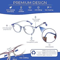 LOUIS BEZEL Blue Light Blocking Glasses for Kids
