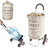 dbest products Stair Climber Laundry Trolley