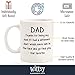 Thanks For Being My Dad Funny Coffee Mug - Gifts for Dad - Unique Best Dads Gifts from Daughter, Son, Kids - Cool Gag Birthday Present Idea for Father, Men, Guys, Him - Fun Dad's Mug, Cup