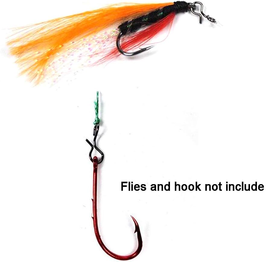 Swivels & Snaps Fly Fishing Snap Hook for Flies Lures Quick Change