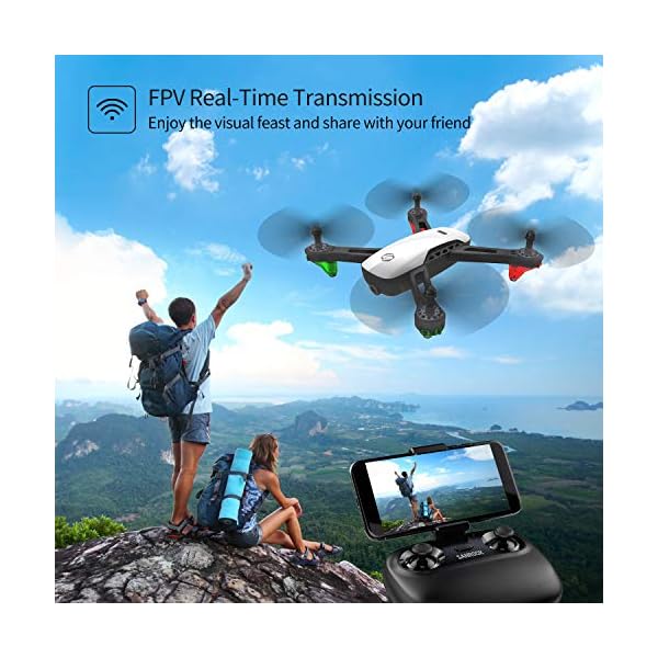 SANROCK U52 Drone with 1080P HD Camera for Adults Kids, WiFi Live Video FPV Drones RC
