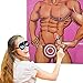 The Only One Penis Willy Shape Junk On The Hunk Poster Fit Ladies Night Out,Hen Night Party,Bridal Showers,Adult Night Party Favors Supplies for Bachelorette Party Games… (W3)