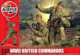 Airfix A02705 1:32 Scale British Commandos Figures Classic Kit Series 2