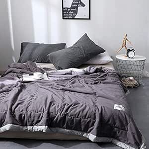 QUANGE - Manta acolchada de verano para cama de aire acondicionado