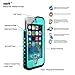Waterproof case for iPhone 5/5S/SE, Merit Waterproof Shockproof Snowproof Dirtproof Durable Full Sealed Protection Case Cover for iPhone 5/5S/SE (Blue)