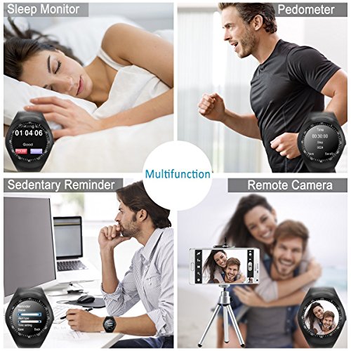 image for Luckymore Bluetooth Smart Watch Touchscreen with Camera,Unlocked Watch